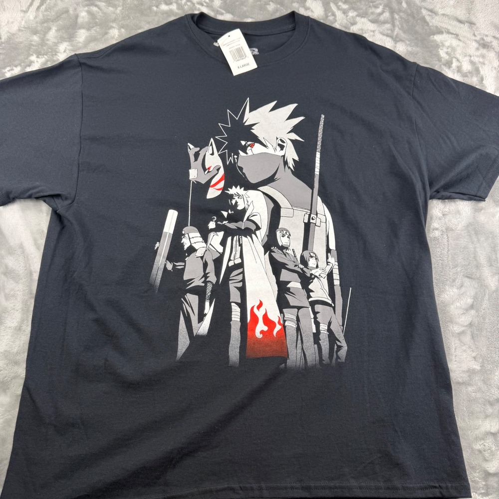 Naruto Shippuden Kakashi Story Graphic T-Shirt Ripple Junction Black Mens XL NEW - Picture 11 of 12